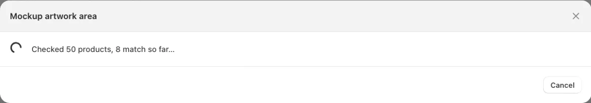 The app checks the products.