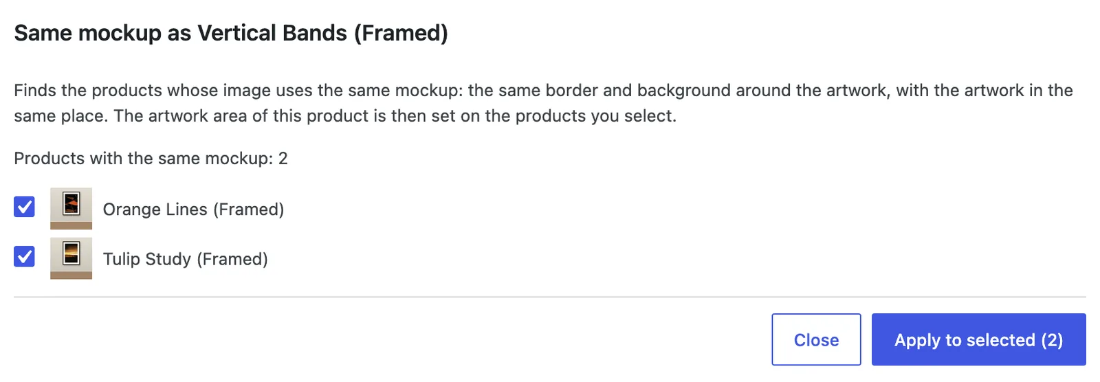 Two products use the same mockup as Vertical Bands.
