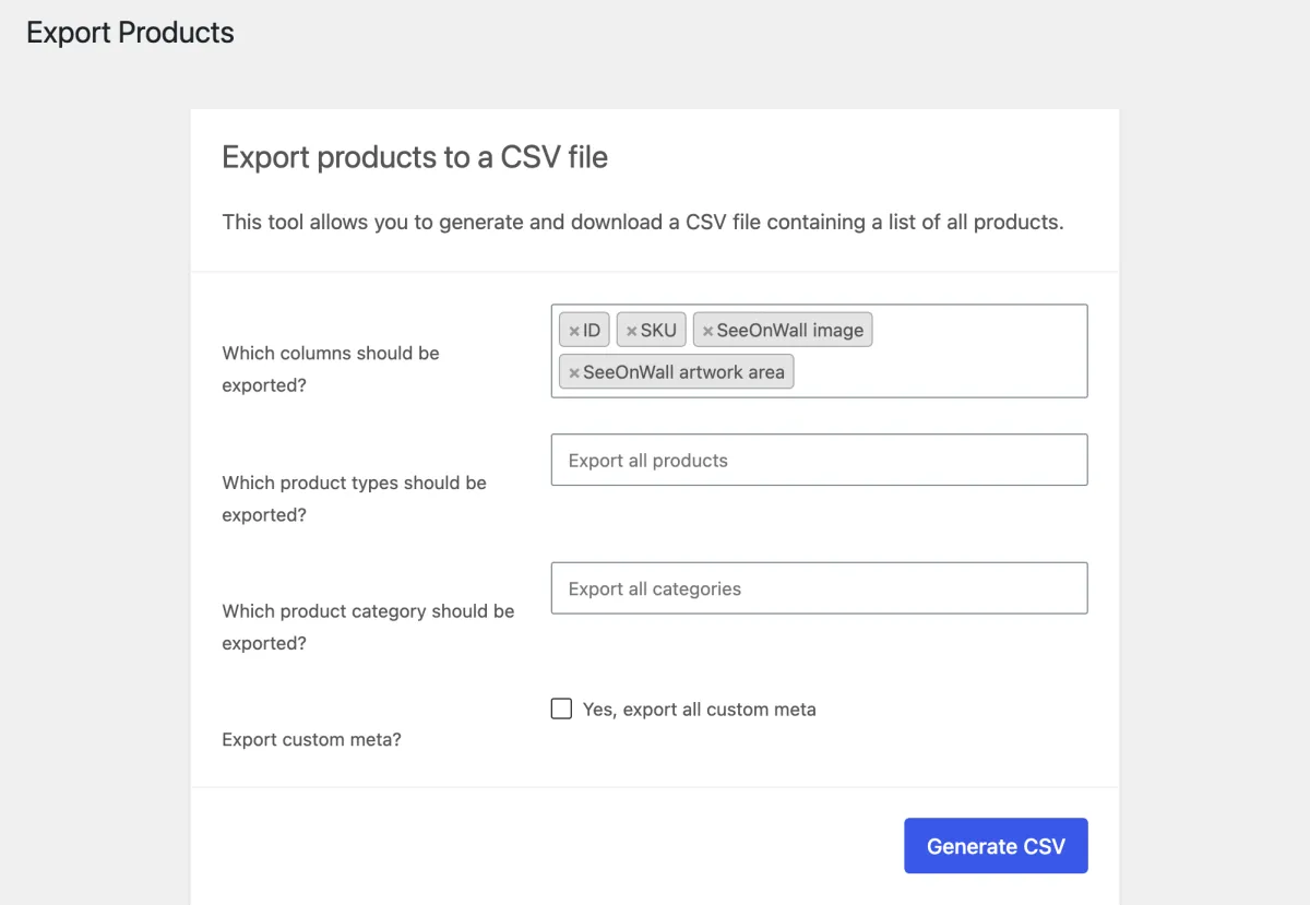 The export with only the columns that this guide needs.